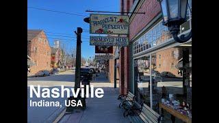 Nashville Indiana  Walking Tour [4K | 60fps]