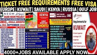 Today Assignment Abroad Times Jobs in Kenya Europe Gulf Saudi  Kuwait  UAE  Qatar  Oman