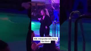 ASL Interpreter slaying Baby Got Back #shorts #funny
