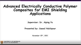 Advanced Electrically Conductive Polymer Composites for EMI  Shielding Applic... | Saeed Habibpour