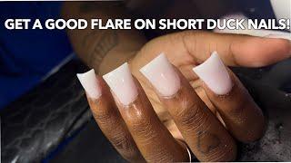 SHORT DUCK NAILS! |DUCK NAILS TUTORIAL