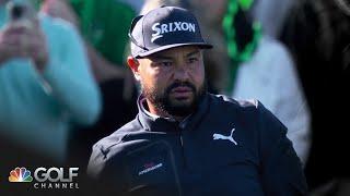 J.J. Spaun splashes 17 tee shot in The Players Championship playoff vs. Rory McIlroy | Golf Channel