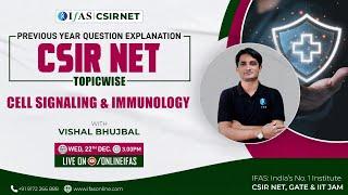 Previous Year Questions Cell Signaling and Immunology CSIR NET | IFAS