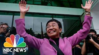 Tearful Nobel laureate Maria Ressa reacts to tax evasion acquittal