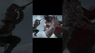 Defeating 2 Monsters in God of War 2018 - Epic Battle! ️ #shorts  #godofwar