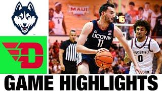 #2 UConn vs Dayton Highlights | NCAA Men's Basketball | 2024 College Basketball