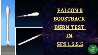 SpaceX Falcon 9 boostback burn test in SFS 1.5.5.5 || Sfs || Ab Gamer'z SFS #sfs