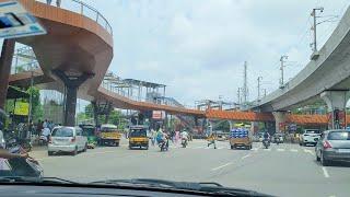 uppal metro station and ring road skywalk #hyderabad #trending #travel