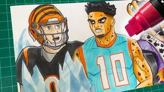 NFL Nicknames Drawn In WILD Art Styles! 