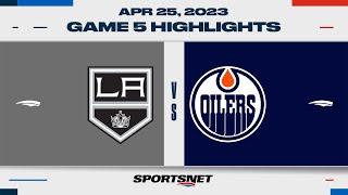 NHL Game 5 Highlights | Kings vs. Oilers - April 25, 2023