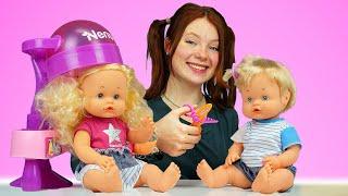 Spielspaß mit Irene. Wir packen Nenuco Puppen aus. Spielzeugvideo für Kinder