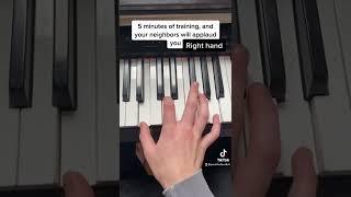5 minutes of training, and your neighbors will applaud you video idea: Arte-Pino on YouTube #piano