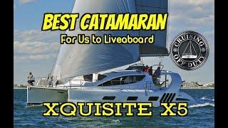 Xquisite X5. Best 50' Catamaran For Liveaboard. Full Tour. Annapolis Sailboat Show 2017.