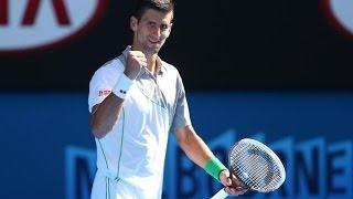 (HD) Novak Djokovic vs Fabio Fognini Australian Open 2014 R4 - HIGHLIGHTS