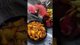 жареная картошка с грибами#новыйрецепт #вкуснопростоибюджетно #food # cooking#shorts