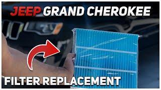 JEEP GRAND CHEROKEE CABIN FILTER REPLACEMENT DIY! WK2 JEEP GRAND  CHEROKEE