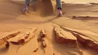 Playing in the sand (Sahara)