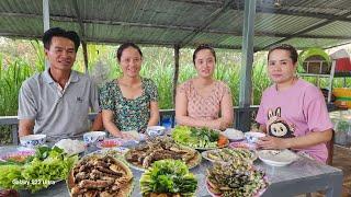 Tác Mương Bắt Cá Làm Món Cá Nướng Gói Rau Đãi Em Trang Làm Xa Về l tập 507