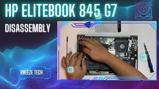 HP Elitebook 845 G7 parts installation and disassembly