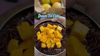 Dream Tin Cake| Chocolate Truffle With Alphonso Mangoes   #ytshorts #viralshort #trendingshorts