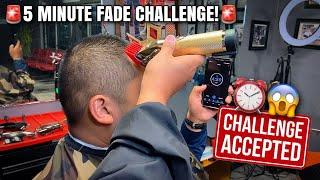 5 MINUTE FADE CHALLENGE! Called out by @concisethebarber