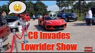 TAKING MY C8 CORVETTE TO A LOWRIDER SHOW... I WON 3RD PLACE!!!!