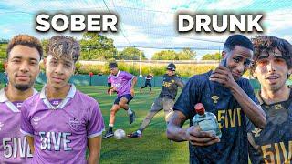 DRUNK VS SOBER FOOTBALL MATCH! (WE GOT REMOVED OFF THE PITCH )