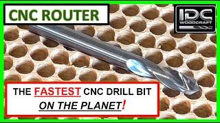 CNC Router Bits - The FASTEST 1/4" Drill bit For CNC Routers [Cribbage boards and other projects]