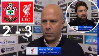 Arne Slot Russell Martin Post Match Interview Southampton 2 vs 3 Liverpool 24/11/2024