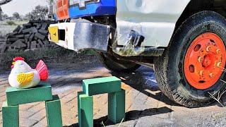 Truck VS Floral Foam : Crushing Crunchy & Soft Things by TRUCK