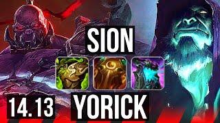 SION vs YORICK (TOP) | 8/2/9, Godlike | VN Diamond | 14.13