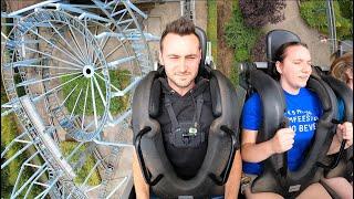 Onride: 'Typhoon'  (Reverse ridercam) 4K/POV 2024 - Bobbejaanland