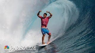 Tahitian native Kauli Vaast wins men's surfing gold in familiar waters | Paris Olympics | NBC Sports