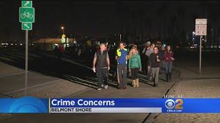 Crime Watch March In Belmont Shore Attracts Protest From Homeless Advocates