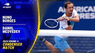 Nuno Borges vs. Daniil Medvedev Condensed Match | 2024 US Open Round 4