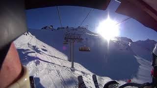 Les menuires first lift Mont de la Chambre