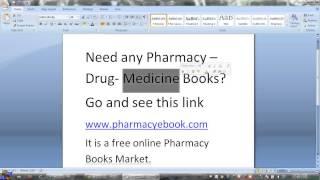 Free Pharmacy Books