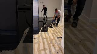 Metallic Epoxy Floor over TILES 