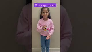 What a cute expression by Veeksha #cute #expression #kids #cutebaby #family #shorts