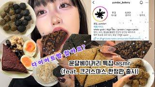 다이어트빵 찾는데 여길 아직도 모른다구? ‘윤달베이커리’ 특집 asmr️ (크리스마스 한정판 출시!!!!!!)