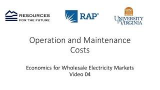 Economics #04: Operation and Maintenance Costs