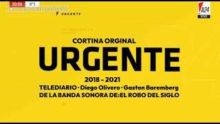 TELEDIARIO · Diego Olivero · Gaston Baremberg (Cortina Original "Urgente" A24 2018 - 2021)