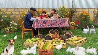 Grandma Made Fresh Bean Soup. @Kənd Dadı | A Taste of the Village