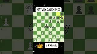 V Pranav beats Matvey Galchenko #chesskey