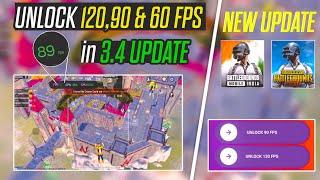 HOW TO UNLOCK 120 & 90 FPS ANY ANDROID DEVICE |  100% 3.4 UPDATE PUBG / BGMI HOW TO FIX LAG IN 3.4