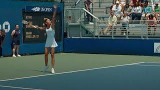 Tashi Duncan tennis match scene in Challengers ( 2024 )