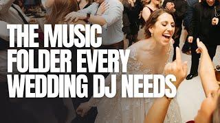 THE MUSIC FOLDER EVERY WEDDING DJ NEEDS #WEDDINGDJ