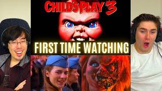 REACTING to *Child's Play 3* THIS ONE IS THE BEST!! (First Time Watching) Horror Movies