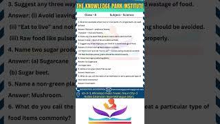 Science practice test series | class 6th | science | the knowledge park institute #shorts