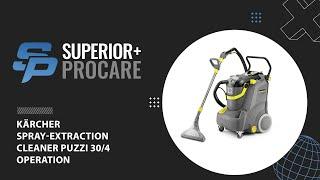 KARCHER Puzzi 30/4 - Spray-Extraction Cleaner Operation